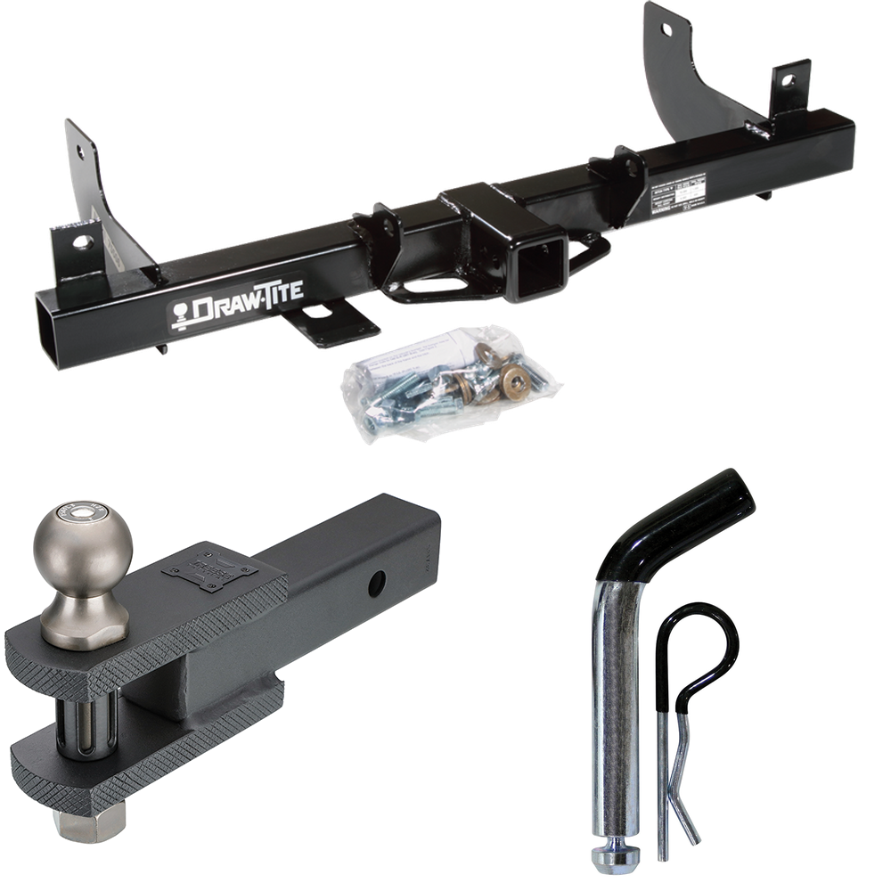 Fits 2006-2008 Lincoln Mark LT Trailer Hitch Tow PKG w/ Clevis Hitch Ball Mount w/ 2" Ball + Pin/Clip (For (Built After 8/2005) Models) By Draw-Tite