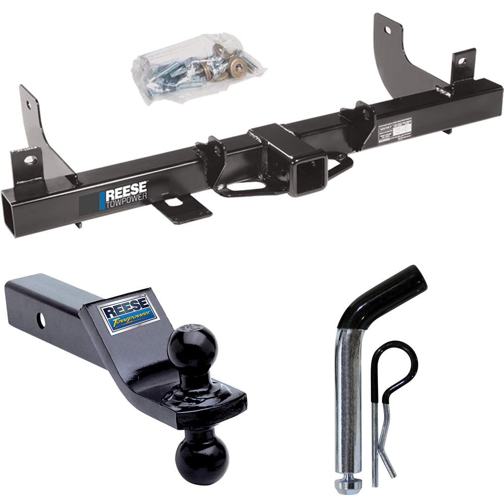 Fits 2006-2008 Lincoln Mark LT Trailer Hitch Tow PKG w/ Dual Ball Ball Mount 1-7/8" & 2" Trailer Balls + Pin/Clip (For (Built After 8/2005) Models) By Reese Towpower