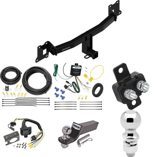 Fits 2020-2021 Land Rover Range Rover Evoque Trailer Hitch Tow PKG w/ 7-Way RV Wiring + 2" & 2-5/16" Ball + Drop Mount By Draw-Tite