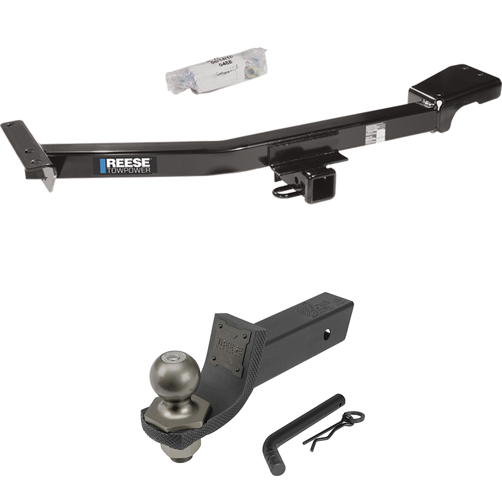 Fits 1998-2007 Toyota Land Cruiser Trailer Hitch Tow PKG + Interlock Tactical Starter Kit w/ 2" Drop & 2" Ball By Reese Towpower