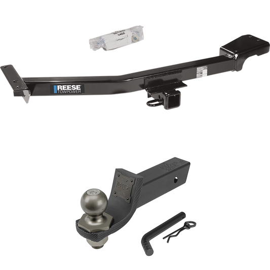 Fits 1998-2007 Toyota Land Cruiser Trailer Hitch Tow PKG + Interlock Tactical Starter Kit w/ 2" Drop & 2" Ball By Reese Towpower