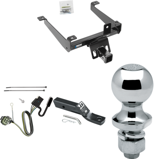 Fits 2015-2021 Land Rover Range Rover Sport Trailer Hitch Tow PKG w/ 4-Flat Wiring + Ball Mount w/ 2" Drop + 1-7/8" Ball By Reese Towpower