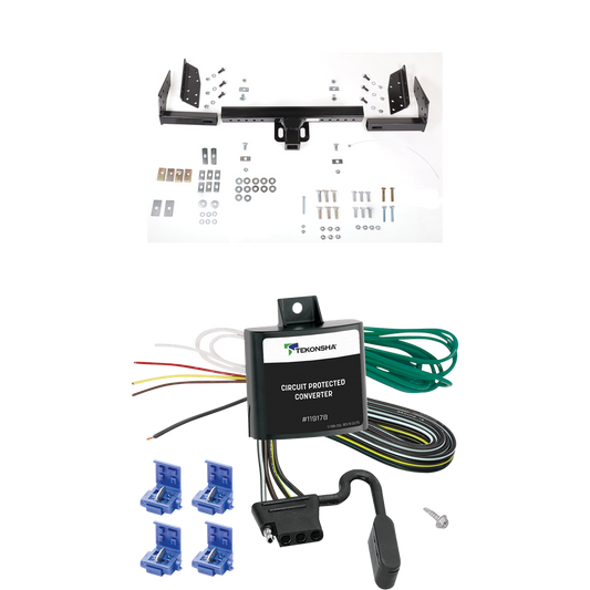Fits 1990-1993 Mazda B-Series Trailer Hitch Tow PKG w/ 4-Flat Wiring Harness By Reese Towpower