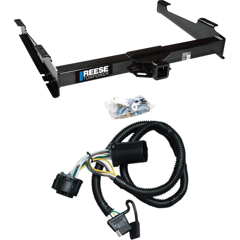 Fits 2000-2006 GMC Yukon XL 1500 Trailer Hitch Tow PKG w/ 4-Flat Wiring Harness By Reese Towpower