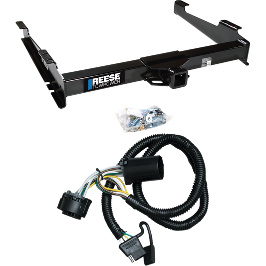 Fits 2000-2006 GMC Yukon XL 1500 Trailer Hitch Tow PKG w/ 4-Flat Wiring Harness By Reese Towpower