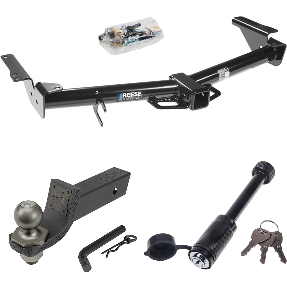 Se adapta al paquete de enganche de remolque Lexus GX470 2003-2009 + kit de inicio táctico de enclavamiento con caída de 2" y bola de 2" + bloqueo táctico de hueso de perro de Reese Towpower