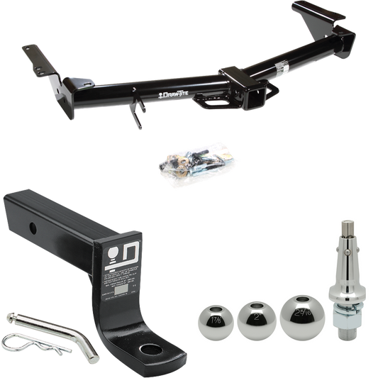 Fits 2003-2009 Lexus GX470 Trailer Hitch Tow PKG w/ Ball Mount w/ 4" Drop + Interchangeable Ball 1-7/8" & 2" & 2-5/16" By Draw-Tite