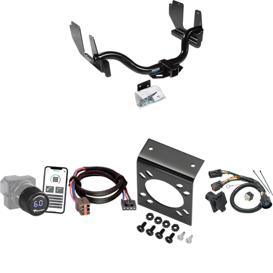 Fits 2006-2006 Lincoln Mark LT Trailer Hitch Tow PKG w/ Tekonsha Prodigy iD Bluetooth Wireless Brake Control + Plug & Play BC Adapter + 7-Way RV Wiring (For (Built Before 8/2005) Models) By Reese Towpower