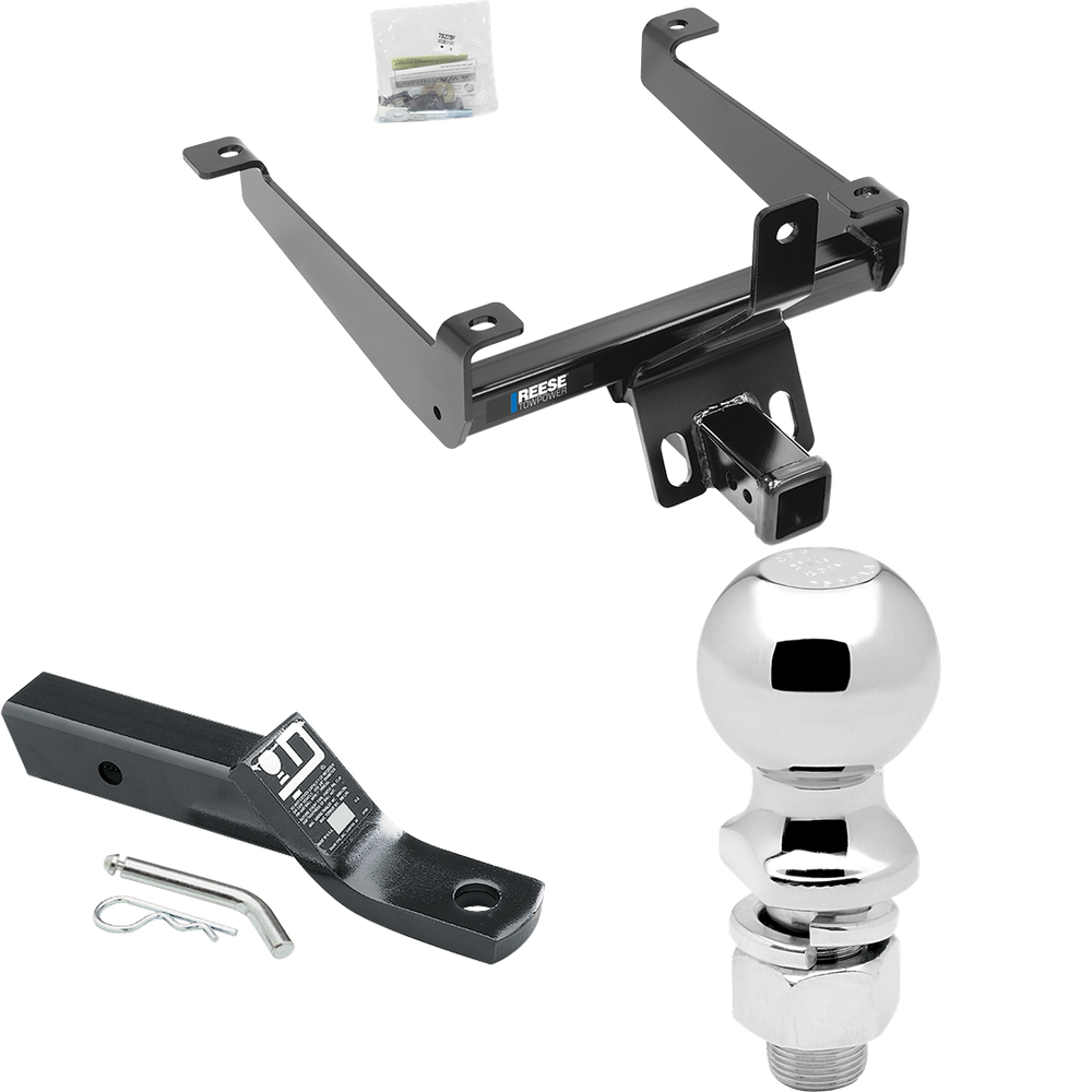 Fits 2015-2021 Land Rover Range Rover Sport Trailer Hitch Tow PKG w/ Ball Mount w/ 2" Drop + 2-5/16" Ball By Reese Towpower