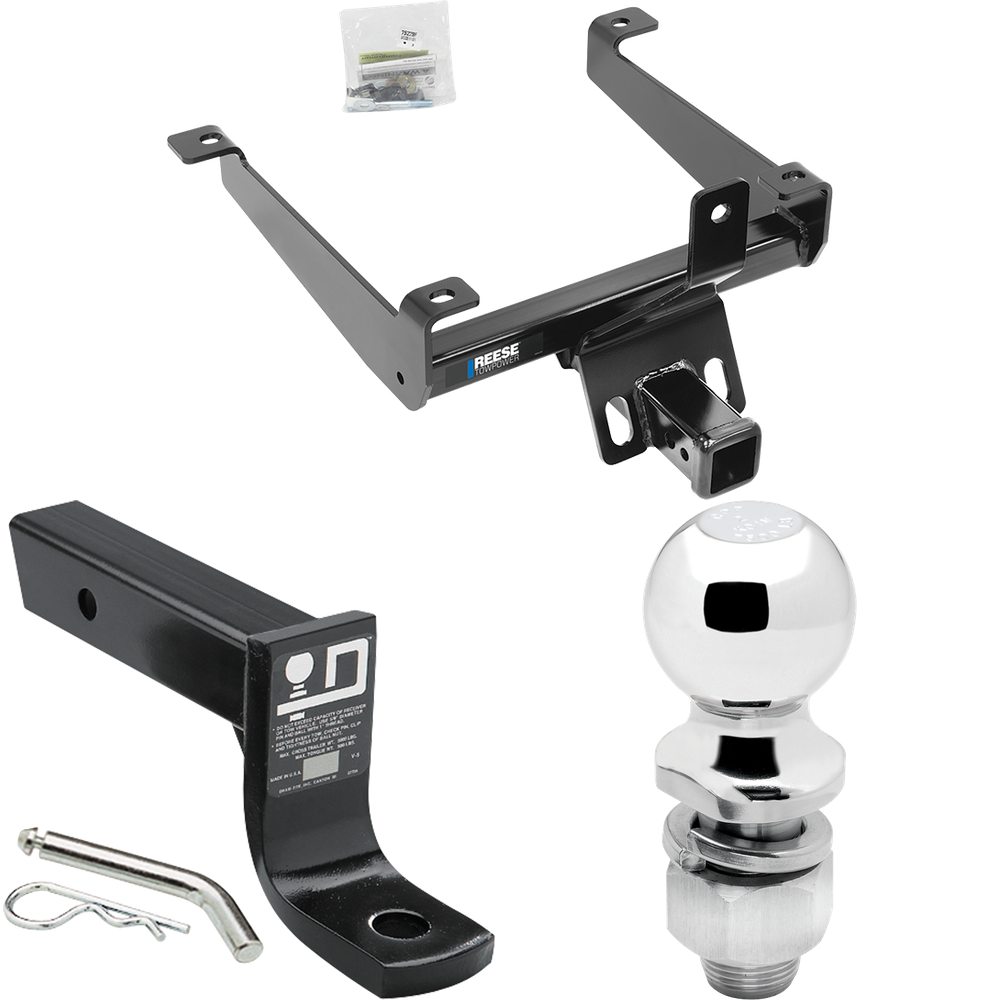 Fits 2015-2021 Land Rover Range Rover Sport Trailer Hitch Tow PKG w/ Ball Mount w/ 4" Drop + 2" Ball By Reese Towpower