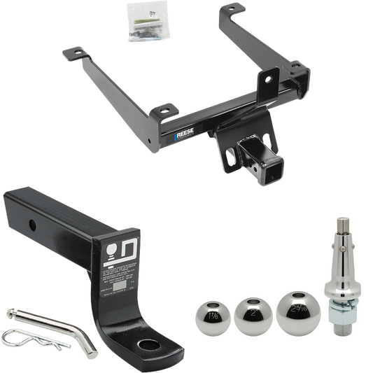 Fits 2015-2021 Land Rover Range Rover Sport Trailer Hitch Tow PKG w/ Ball Mount w/ 4" Drop + Interchangeable Ball 1-7/8" & 2" & 2-5/16" By Reese Towpower