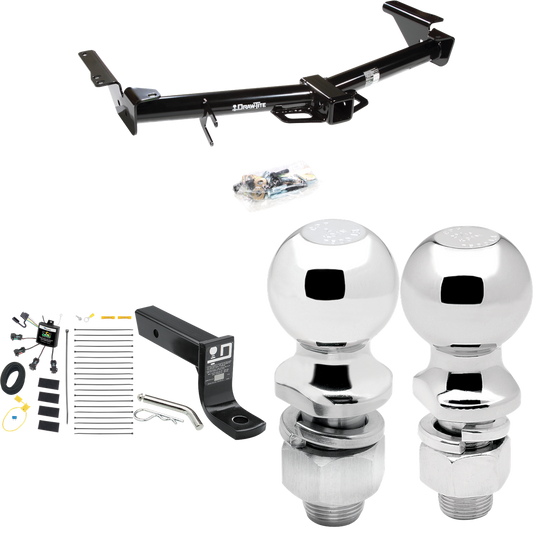 Se adapta al paquete de enganche de remolque Lexus GX470 2003-2009 con cableado "sin empalme" de 4 contactos planos cero + soporte de bola con caída de 4" + bola de 2" + bola de 2-5/16" de Draw-Tite