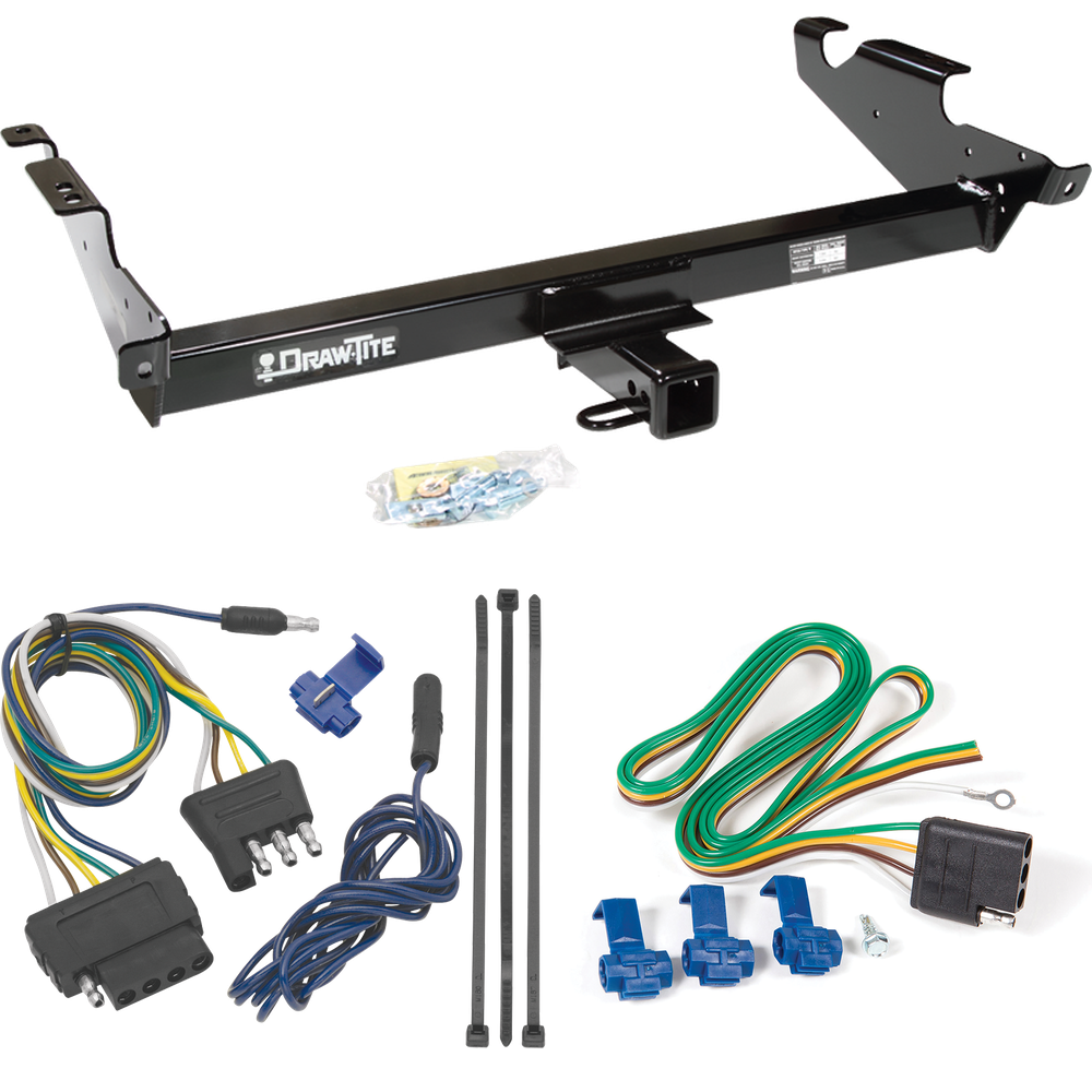 Fits 1979-1995 GMC G2500 Trailer Hitch Tow PKG w/ 5-Flat Wiring Harness By Draw-Tite