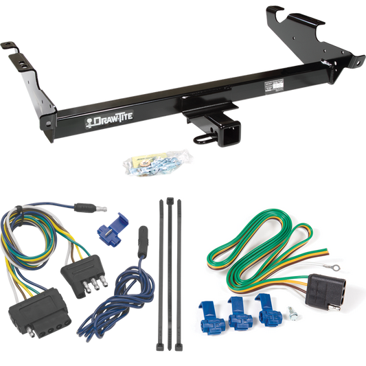 Fits 1979-1995 GMC G2500 Trailer Hitch Tow PKG w/ 5-Flat Wiring Harness By Draw-Tite