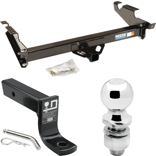 Fits 1979-1995 GMC G3500 Trailer Hitch Tow PKG w/ Ball Mount w/ 4" Drop + 2" Ball By Reese Towpower