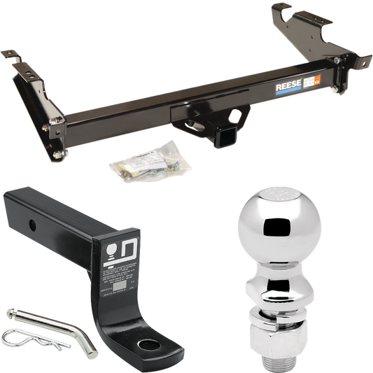 Fits 1978-1995 Chevrolet G10 Trailer Hitch Tow PKG w/ Ball Mount w/ 4" Drop + 2-5/16" Ball By Reese Towpower