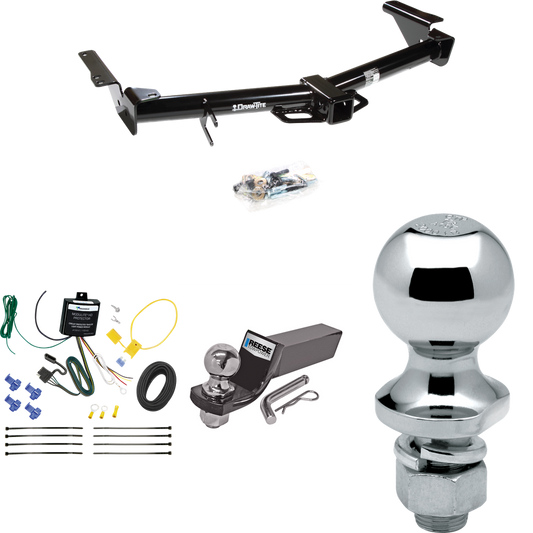 Se adapta al paquete de enganche de remolque Lexus GX470 2003-2009 con cableado plano de 4 + kit de montaje de bola de inicio con caída de 2" y bola de 2" + bola de 1-7/8" de Draw-Tite