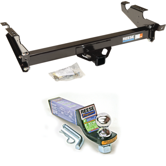 Fits 1996-1996 Chevrolet G30 Trailer Hitch Tow PKG w/ Starter Kit Ball Mount w/ 2" Drop & 1-7/8" Ball (For Classic & Sport w/Lo-Mount Taillights Models) By Reese Towpower