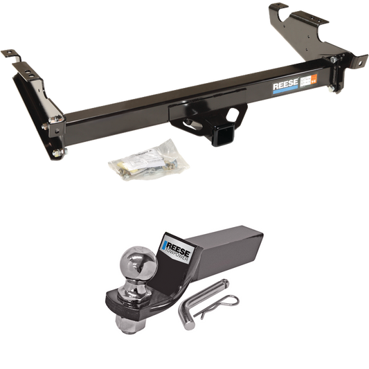 Fits 1996-1996 Chevrolet G30 Trailer Hitch Tow PKG w/ Starter Kit Ball Mount w/ 2" Drop & 2" Ball (For Classic & Sport w/Lo-Mount Taillights Models) By Reese Towpower