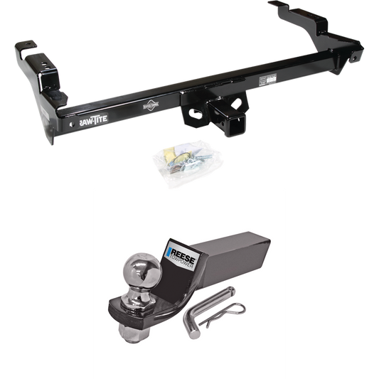 Fits 1978-1995 Chevrolet G30 Trailer Hitch Tow PKG w/ Starter Kit Ball Mount w/ 2" Drop & 2" Ball By Draw-Tite