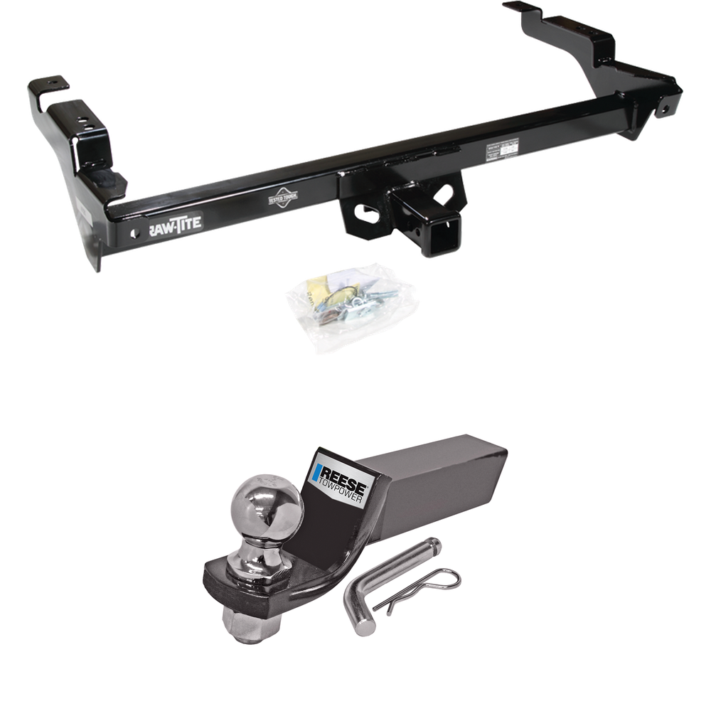 Fits 1979-1995 GMC G1500 Trailer Hitch Tow PKG w/ Starter Kit Ball Mount w/ 2" Drop & 2" Ball By Draw-Tite