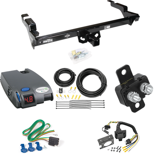 Se adapta al paquete de enganche de remolque Chevrolet G10 1978-1995 con control de freno Tekonsha Primus IQ + cableado RV de 7 vías de Draw-Tite