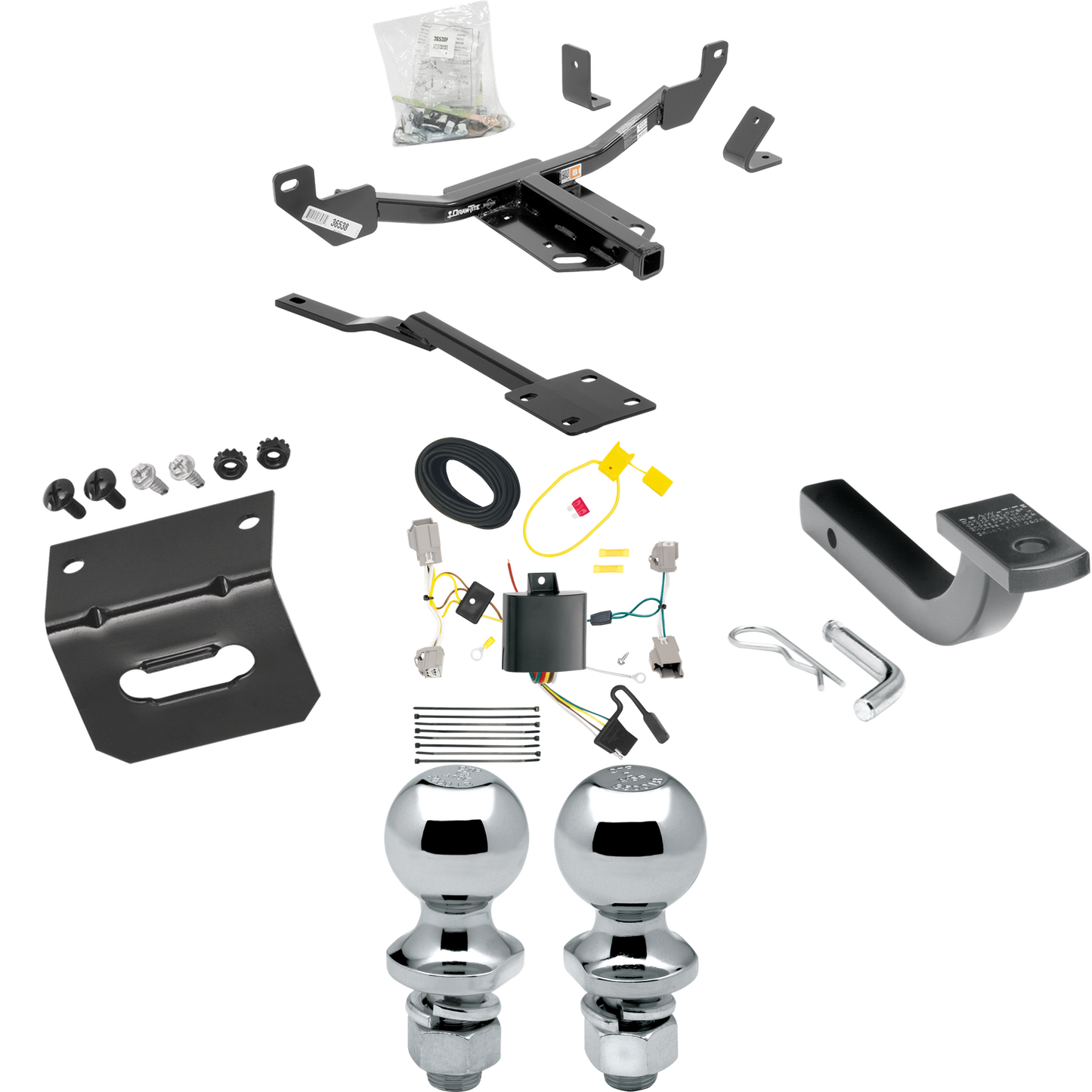 Se adapta al paquete de remolque con enganche de remolque Chevrolet Impala 2014-2020 con arnés de cableado de 4 planos + barra de tracción + bola de 1-7/8" + 2" + soporte de cableado (excluye: modelos Impala Limited) de Draw-Tite