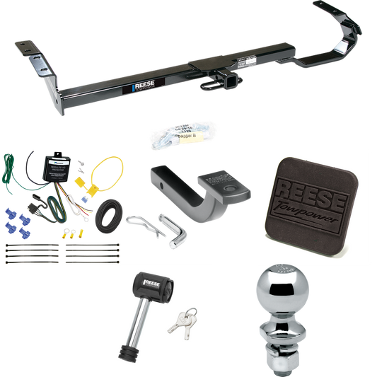 Fits 2004-2006 Lexus ES330 Trailer Hitch Tow PKG w/ 4-Flat Wiring Harness + Draw-Bar + 2" Ball + Hitch Cover + Hitch Lock By Reese Towpower