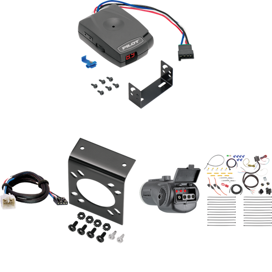 Fits 2003-2006 Toyota Tundra 7-Way RV Wiring + Pro Series Pilot Brake Control + Plug & Play BC Adapter + 2 in 1 Tester & 7-Way to 4-Way Adapter By Tekonsha