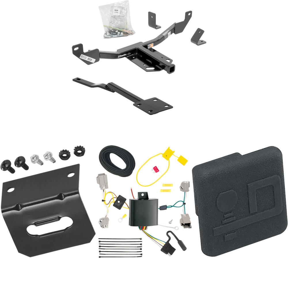 Se adapta al paquete de enganche de remolque Chevrolet Impala 2014-2020 con arnés de cableado plano de 4 + cubierta de enganche (excluye: modelos Impala Limited) de Draw-Tite