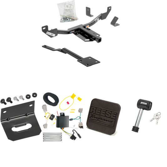 Se adapta al paquete de enganche de remolque Chevrolet Impala 2014-2020 con arnés de cableado plano de 4 + cubierta de enganche + bloqueo de enganche (excluye: modelos Impala Limited) de Reese Towpower