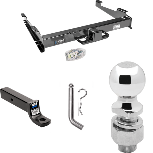 Fits 2000-2006 GMC Yukon XL 2500 Trailer Hitch Tow PKG w/ Ball Mount w/ 3" Drop + Pin/Clip + 2-5/16" Ball By Reese Towpower