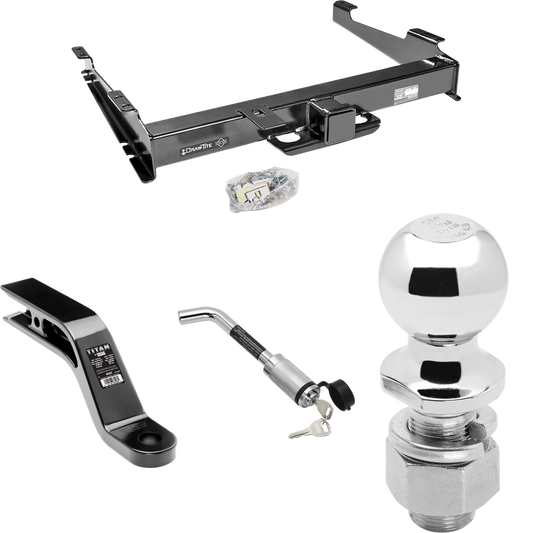 Fits 2000-2006 GMC Yukon XL 2500 Trailer Hitch Tow PKG w/ Ball Mount w/ 5" Drop + Hitch Lock + 2-5/16" Ball By Draw-Tite