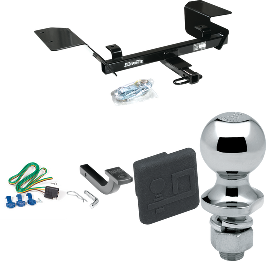 Se adapta al paquete de enganche de remolque Chevrolet Impala 2000-2005 con arnés de cableado de 4 planos + barra de tracción + bola de 1-7/8" + cubierta de enganche de Draw-Tite