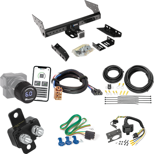 Fits 2000-2000 Chevrolet Tahoe Trailer Hitch Tow PKG w/ Tekonsha Prodigy iD Bluetooth Wireless Brake Control + Plug & Play BC Adapter + 7-Way RV Wiring By Reese Towpower