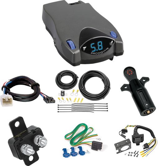 Fits 2010-2020 Lexus GX460 7-Way RV Wiring + Tekonsha Prodigy P2 Brake Control + Plug & Play BC Adapter + 7-Way Tester By Reese Towpower