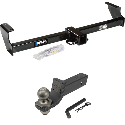 Fits 1999-2005 Suzuki Grand Vitara Trailer Hitch Tow PKG + Interlock Tactical Starter Kit w/ 2" Drop & 2" Ball By Reese Towpower