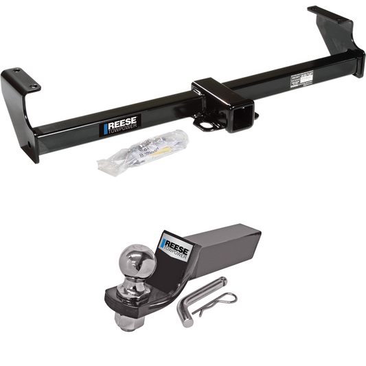 Fits 1999-2004 Suzuki Vitara Trailer Hitch Tow PKG w/ Starter Kit Ball Mount w/ 2" Drop & 2" Ball By Reese Towpower