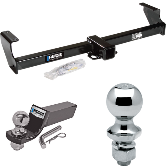 Fits 1999-2005 Suzuki Grand Vitara Trailer Hitch Tow PKG w/ Starter Kit Ball Mount w/ 2" Drop & 2" Ball + 1-7/8" Ball By Reese Towpower