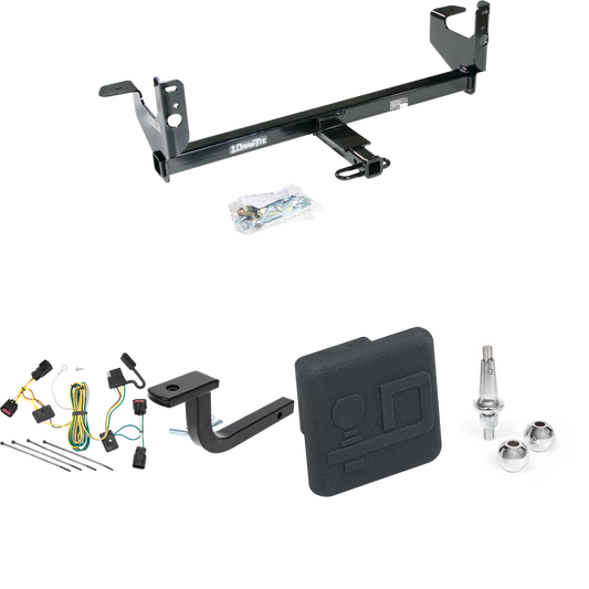 Se adapta al paquete de remolque con enganche para remolque Chevrolet Malibu 2008-2012 con arnés de cableado de 4 planos + barra de tracción + bolas intercambiables de 1-7/8" y 2" + cubierta de enganche (excluye: modelos LTZ) de Draw-Tite