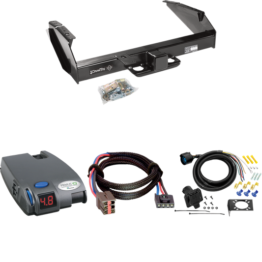 Fits 1997-1997 Ford F-250 HD Trailer Hitch Tow PKG w/ Tekonsha Primus IQ Brake Control + Plug & Play BC Adapter + 7-Way RV Wiring By Draw-Tite