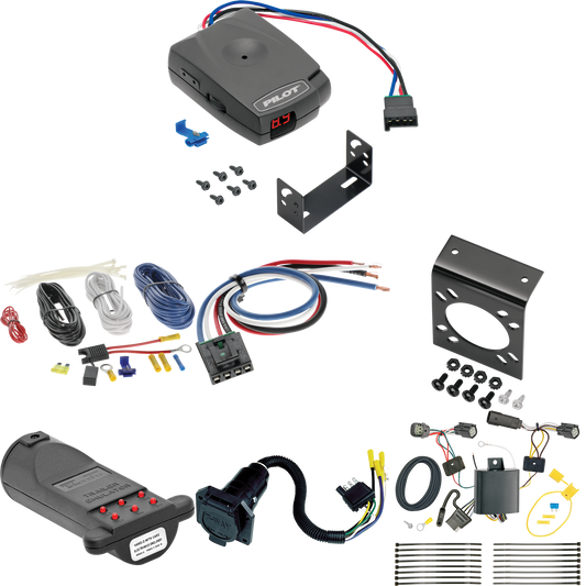 Se adapta al cableado de RV de 7 vías Chevrolet Trax 2017-2022 + control de freno piloto serie Pro + adaptador de cableado BC genérico + probador de 7 vías y emulador de remolque (excluye: modelos LS) de Tekonsha