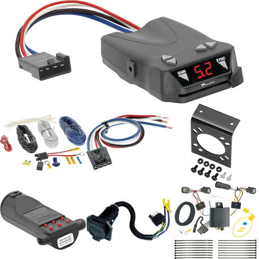 Fits 2017-2022 Chevrolet Trax 7-Way RV Wiring + Tekonsha Brakeman IV Brake Control + Generic BC Wiring Adapter + 7-Way Tester and Trailer Emulator (Excludes: LS Models) By Tekonsha