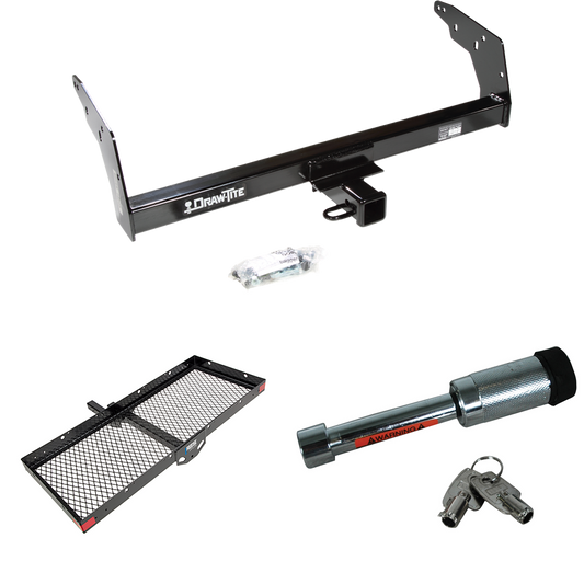 Se adapta al paquete de remolque con enganche para remolque Chevrolet S10 1996-1997 con transportador de carga de 48" x 20" + bloqueo de enganche (para modelos con cama deportiva y parachoques sin remolque) de Draw-Tite