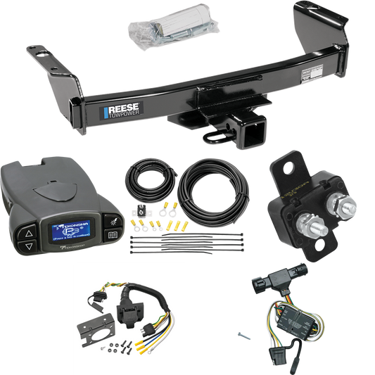 Fits 2002-2009 Mazda B2300 Trailer Hitch Tow PKG w/ Tekonsha Prodigy P3 Brake Control + 7-Way RV Wiring By Reese Towpower