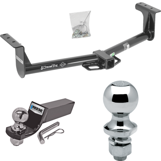 Fits 2013-2016 Ford Ranger Trailer Hitch Tow PKG w/ Starter Kit Ball Mount w/ 2" Drop & 2" Ball + 1-7/8" Ball By Draw-Tite