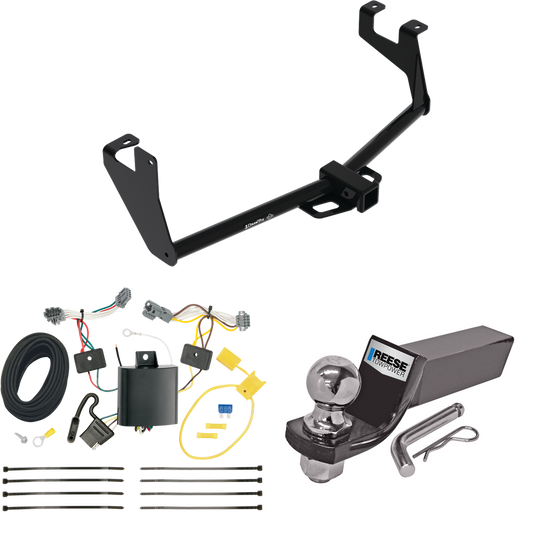 Fits 2017-2022 Chevrolet Trax Trailer Hitch Tow PKG w/ 4-Flat Wiring + Starter Kit Ball Mount w/ 2" Drop & 2" Ball (For LS Models) By Reese Towpower