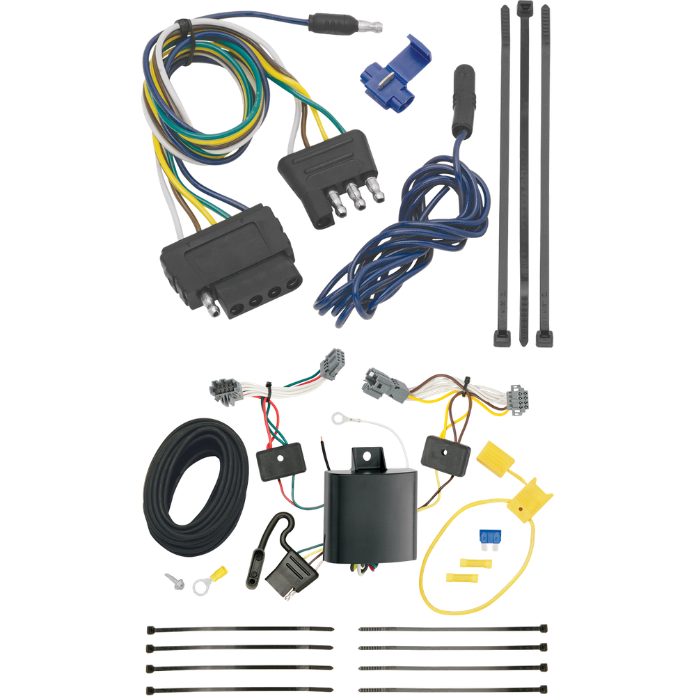 Fits 2013-2016 Chevrolet Trax Vehicle End Wiring Harness 5-Way Flat By Tekonsha