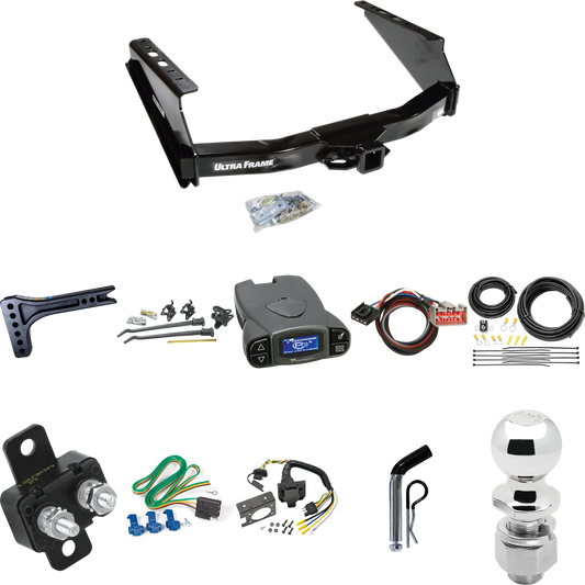 Fits 2008-2016 Ford F-350 Super Duty Trailer Hitch Tow PKG w/ 15K Trunnion Bar Weight Distribution Hitch + Pin/Clip + 2-5/16" Ball + Tekonsha Prodigy P3 Brake Control + Plug & Play BC Adapter + 7-Way RV Wiring (Excludes: Cab & Chassis Models) By Draw