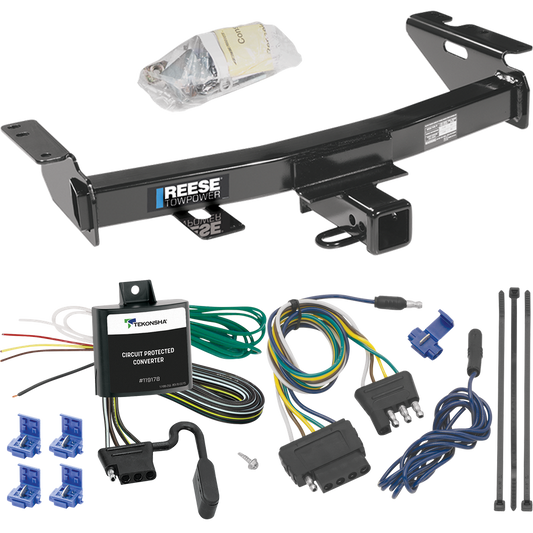 Fits 1997-2005 Chevrolet Venture Trailer Hitch Tow PKG w/ 5-Flat Wiring Harness By Reese Towpower